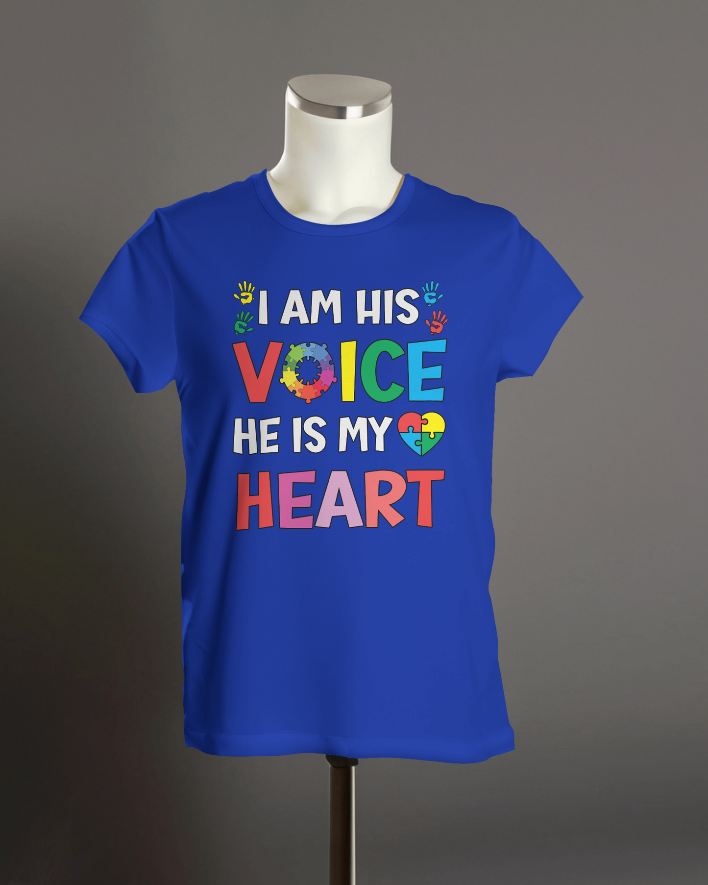 I Am His Voice He Is My Heart - Autism T-Shirt