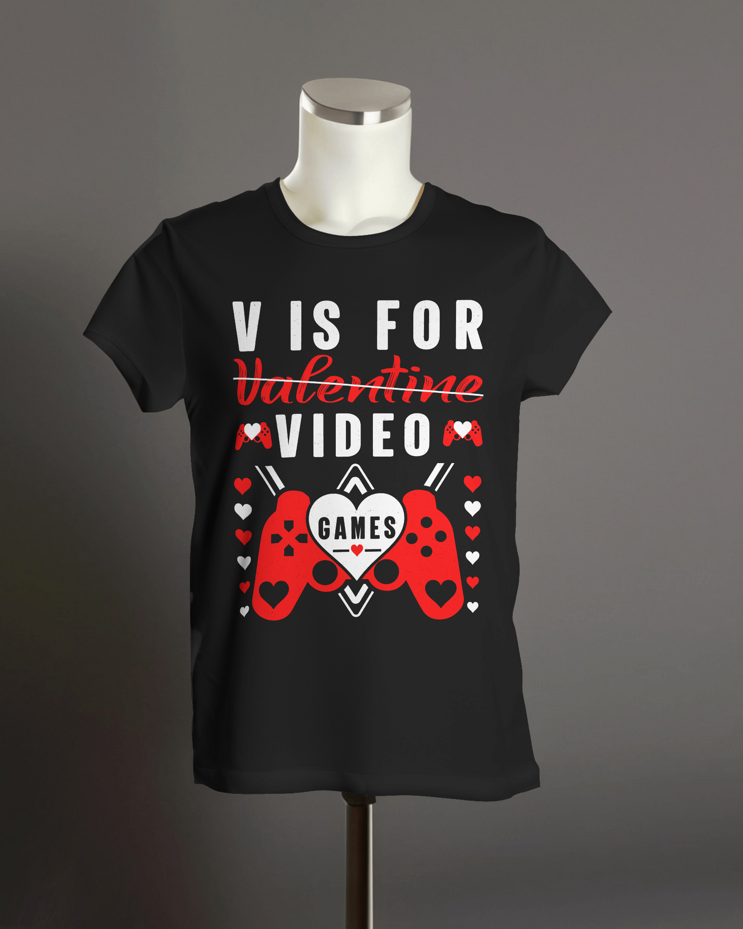 "V is for Video Games" T-Shirts.