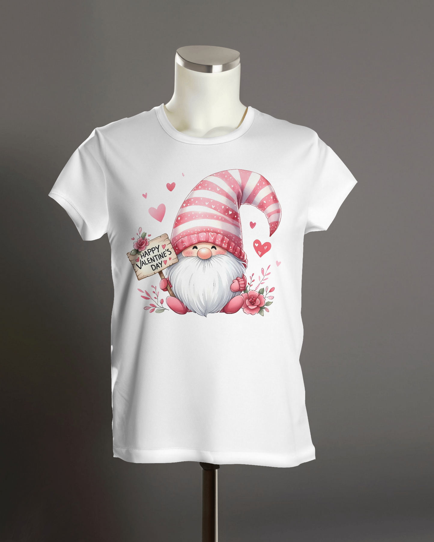 "Happy Valentine Day" Gnome T-Shirt.