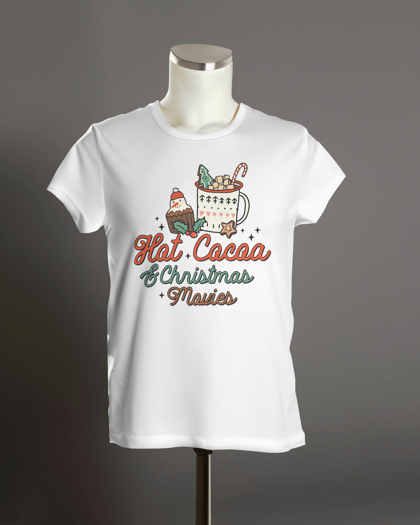 "Hot Cocoa & Christmas Movies" T-Shirt