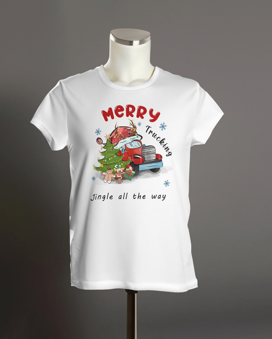 "Merry Trucking Jingle All the Way" T-Shirt